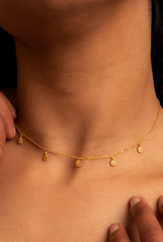 Gold-Plated Daisy Necklace