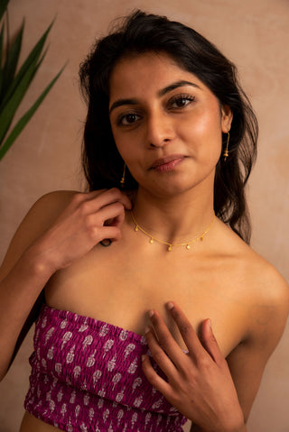 Gold-Plated Daisy Necklace