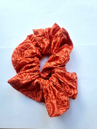 Pink Floral Giant Oversized Scrunchie