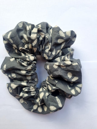 Stormy Blue Grey Giant Oversized Scrunchie