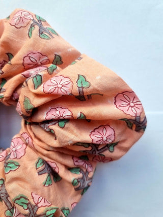 Pink Ditsy Floral Giant Oversized Scrunchie