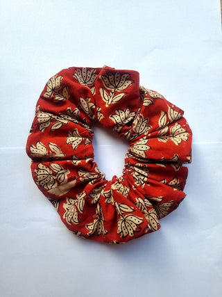 Red Floral Giant Oversized Scrunchie