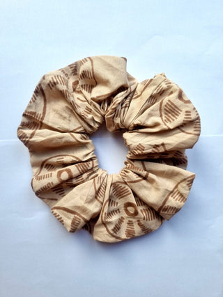 Taupe Shell Giant Oversized Scrunchie