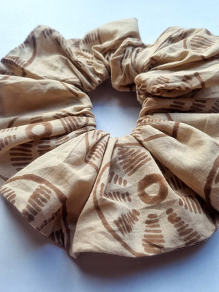 Taupe Shell Giant Oversized Scrunchie