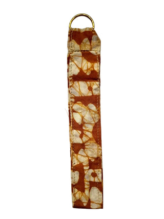 Orange Batik Tag Me Key Bag Charm