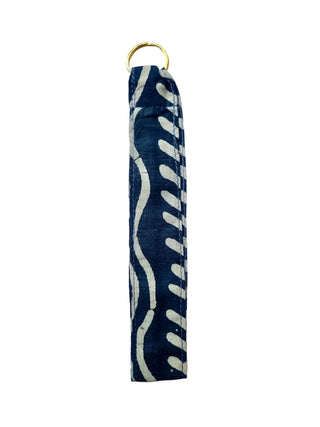 Navy Blue Tag Me Key Bag Charm