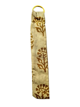 Yellow Floral Tag Me Key Bag Charm