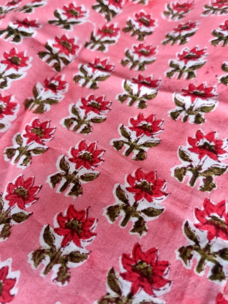 Pink Floral Bandana Headscarf