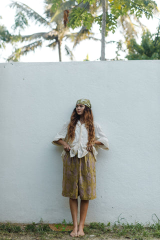 Green Crab Bandana Headscarf