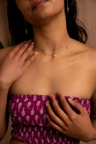 Gold-Plated Daisy Necklace