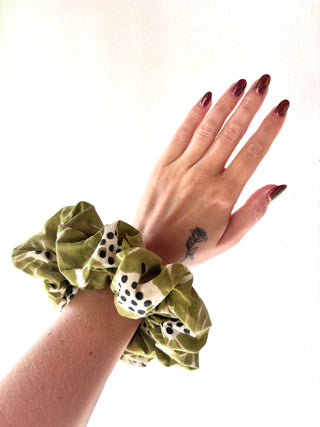 Green Crab Giant Oversized Scrunchies