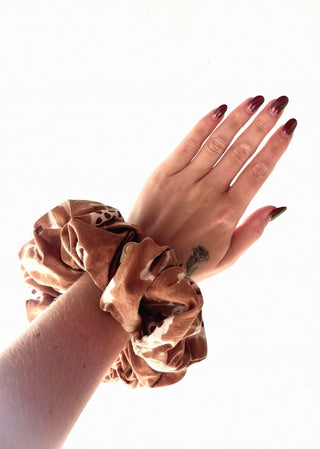 Brown Crab Giant Oversized Scrunchie