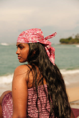 Style Me Barbie Pink Paisley Bandana Headscarf