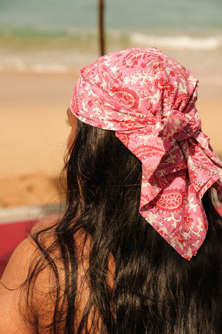 Style Me Barbie Pink Paisley Bandana Headscarf