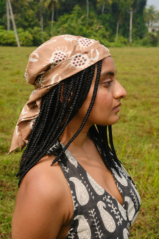 Brown Crab Bandana Headscarf