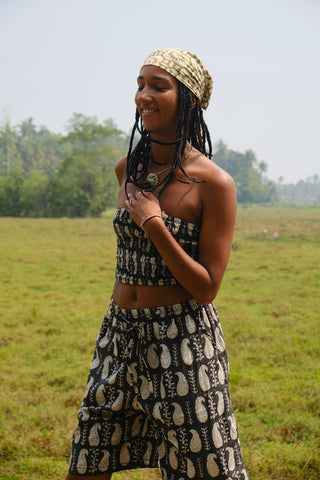 Green Geometric Bandana Headscarf