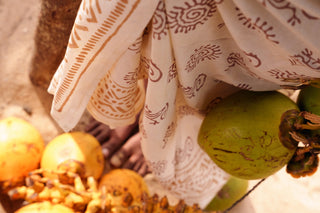 Brown Geometric Gecko Sarong