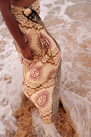 Happy Red Sun Sarong